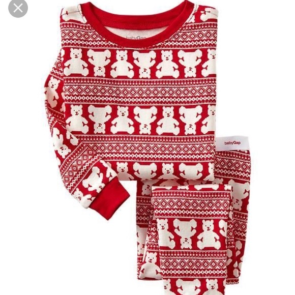 baby bear christmas pajamas